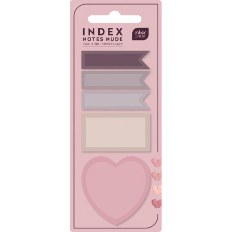 Märkmepaber iseliimuv Nude, 125 lehte assortii, Interdruk