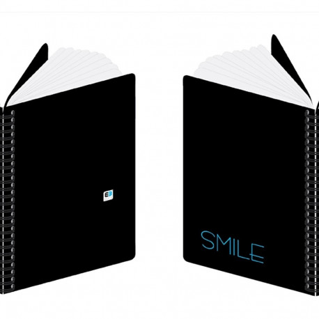 Kaustik A4 50 lehte ruut/50 lehte joon, spiraalköide, plastkaas BEBE, Interdruk