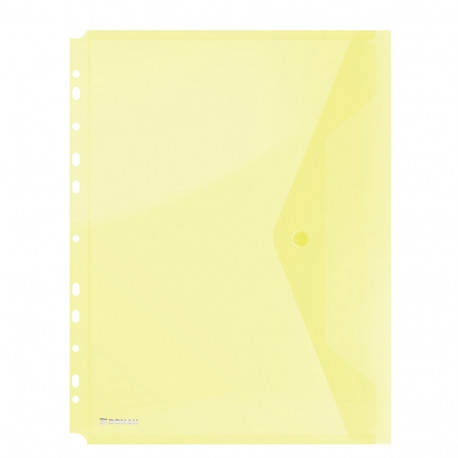 Kileümbrik trukiga A4 köidetav, Donau, kollane, 200 mic PP plast