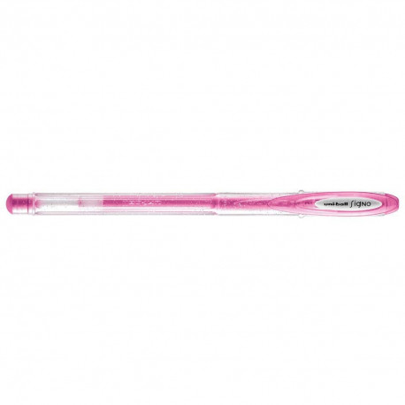 Geelpliiats Uni Signo UM120 Sparkling, 1,0 mm, roosa, glitter