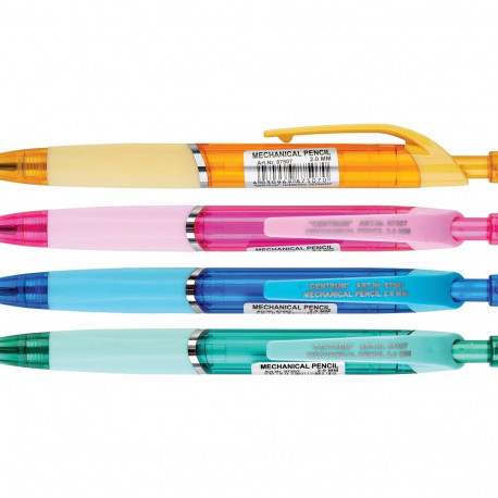 Mehaaniline pliiats Centrum 2mm, teritajaga, korpus assortii