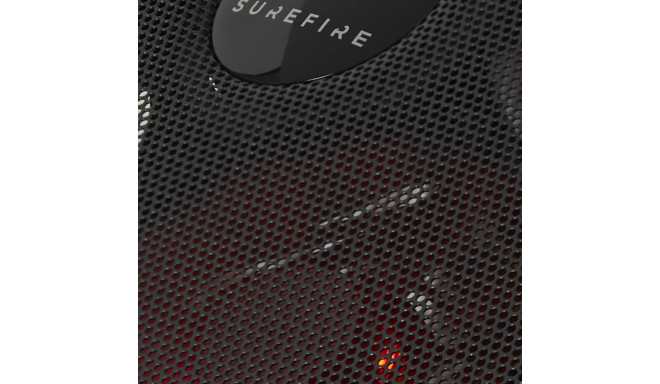 Sülearvuti jahutusalus SureFire Bora, kuni 17", muudetava kiirusega 4x120mm ventilaatorid, USB-toide