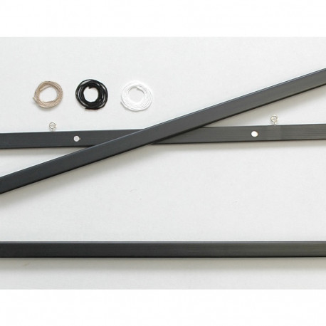 Postri hoidja magnetiga must 72412, 41cm/ puit, kompl.