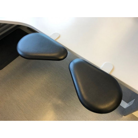 Käetugi TopCousins TC906 Forearm Support valge metallklamber, must kunstnahk, komplektis kaks eraldi