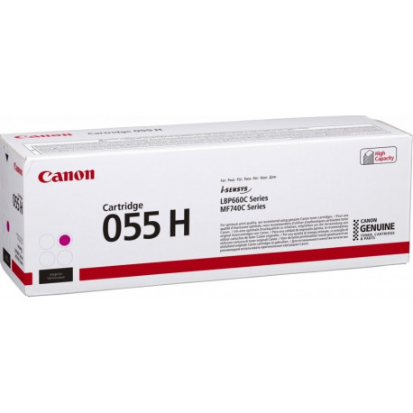 Canon toner 055H 5900pgs LBP663Cdw LBP664Cx/Cdw MF742Cdw/MF744Cdw/MF745Cdw, magenta
