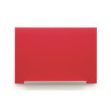 Klaastahvel NOBO Impression Pro Widescreen Glass Red 57" 1260x710mm punane, kaasas marker, 2 klaasta