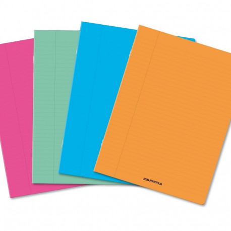 Kaustik A5 36l. jooneline, erinevad värvid, plastkaantega