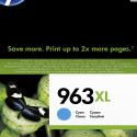 Tint HP 3JA27AE 963XL Cyan High Yield suuremahuline 22.77ml 1600lk OfficeJet Pro 9010 9012-9014 9015