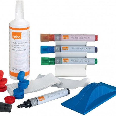 Valgetahvli tarvikukomplekt NOBO Whiteboard User Kit (4 markerit ja magnethoidja, magnetiga kustutaj