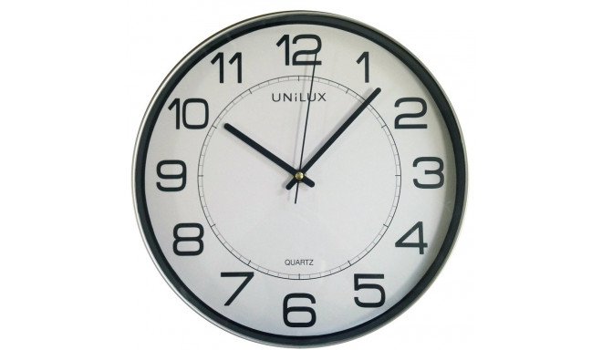 Seinakell UNILUX Magnet, metal grey; D-30,5cm/ lisada patarei 1AA 1,5V