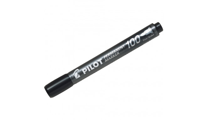 Marker permanent Pilot 100 - FINE 1 mm koonusotsaga - must õlibaasil