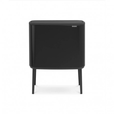 Prügikast 3 x11L jalgadel, Brabantia, BO Touch Bin-puutele avanev, K-69cm, L-54xS-31,5cm/ Matt Black