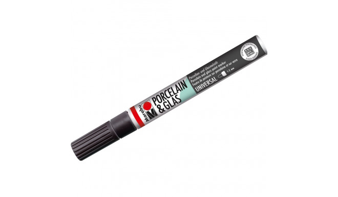 Marker portselanile ja klaasile 0,8mm  073 must