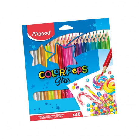 Värvipliiats Color Peps 48 värvi pakis, Maped