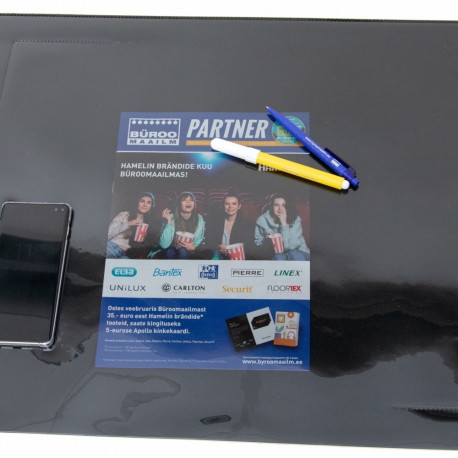 Lauamatt 650x500mm must, Smoke suits esitaskuga , Prolexplast