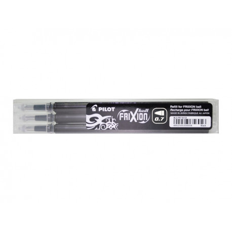 Tindisüdamik Pilot Frixion BLS-FR7 0,7 must 3tk/kmpl