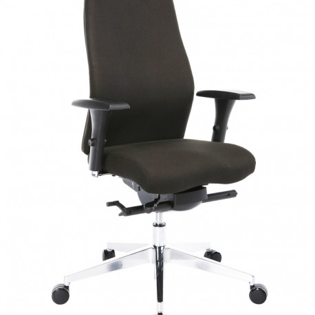 Töötool SMART Plus, 3D reg. käetoed, reg. istmesügavus 14631/ max 136 kg/ must kangas+poleeritud alu