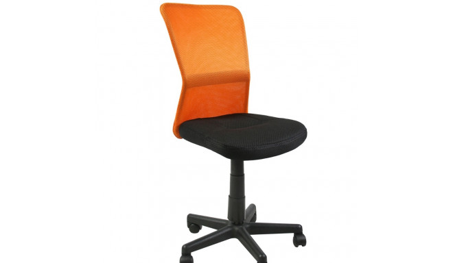 Töötool BELICE võrkseljatugi , 27731/ max 80kg/ must-oranž võrkkangas+must