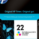 HP tint C9352A No.22 5ml 165lk Deskjet D1560/D2360/D2460/F325/F2180/F2280/F4180, värviline