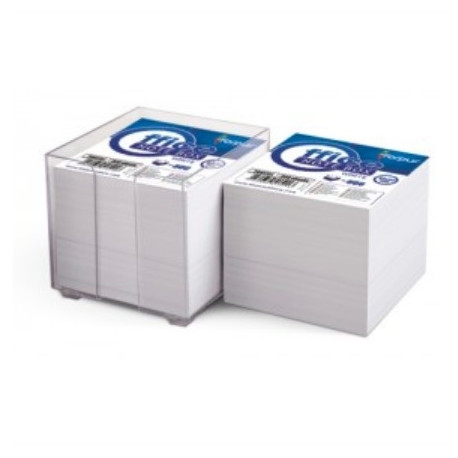 Märkmepaberi karp 9x9x9 cm + valge paber