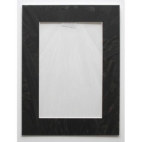 Paspartuu 30x40 (sisemõõt 20x29) must, valge siseäär