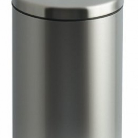 Prügikast pedaaliga 20L/ plastikust sisuga /MAT RVS matt roostevaba, K-44,5cm,D-29,2cm