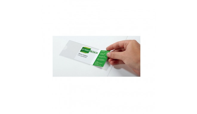 Iseliimuvad taskud Durable Pocketfix, 57x90mm, visiitk-le, 10 tk