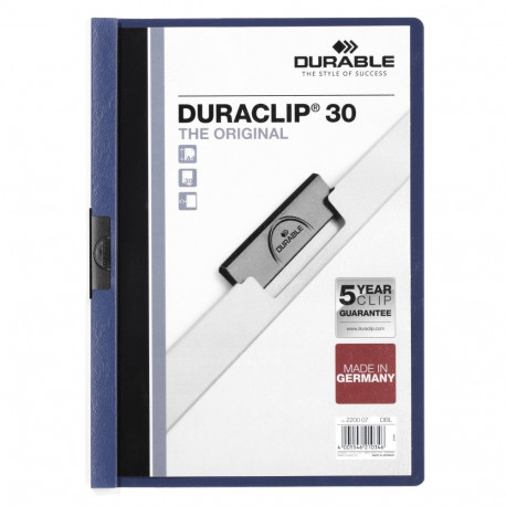 Kiillukuga kaaned Durable DURACLIP® Original 30, tumesinine (2 tk)