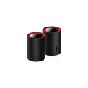 Cudy M3000 2-Pack Dual-band (2.4 GHz / 5 GHz) Wi-Fi 6 (802.11ax) Black, Red 1 Internal