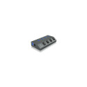 ICY BOX IB-HUB1405 USB 3.2 Gen 1 (3.1 Gen 1) Type-B 5000 Mbit/s Anthracite