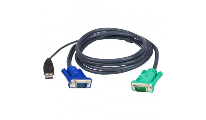 "ATEN 2L-5205U KVM-Kabel VGA USB schwarz 5m"