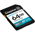 "CARD KINGSTON 64GB XC Canvas Go Plus Gen4 200MB/s C10 UHS-I U3 V30"