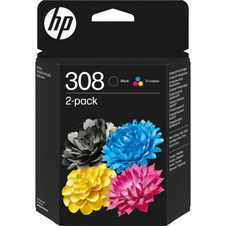 "HP 308 Black/Tri-Color Ink Cartridge Combo 2-Pack"