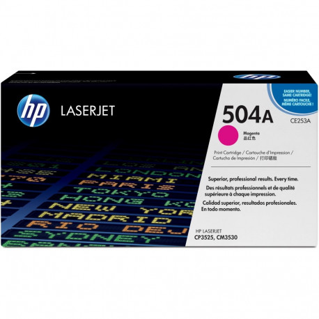"HP 504A original Colour LaserJet Toner cartridge CE253A magenta standard capacity 7.000 pages 1-pac