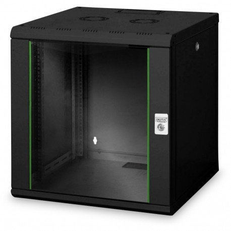 "DIGITUS Netzwerkschrank Unique 12HE 643x600x600mm schwarz"