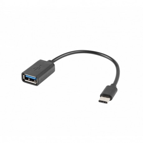 Adapter USB C(M)-USB-A (F)2.0 0.15M OTG czarny