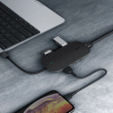 Aukey USB hub CB-C71 Aluminium USB-C 8in1 RJ45/3xUSB 3.1/HDMI//SD