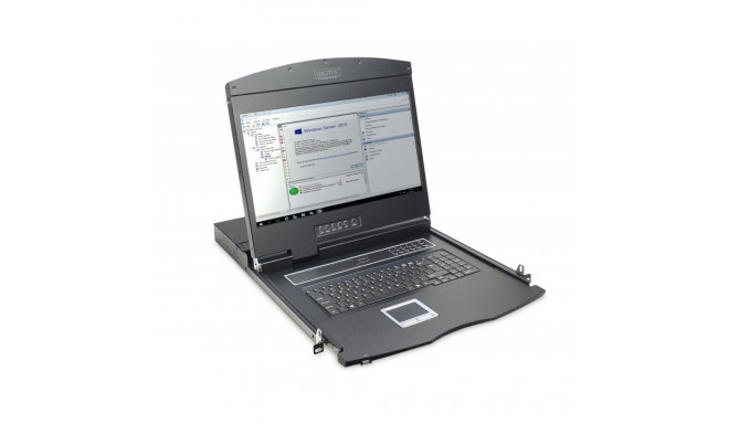 19" Rackmount LCD KVM Console with US Keyboard and Touchpad
