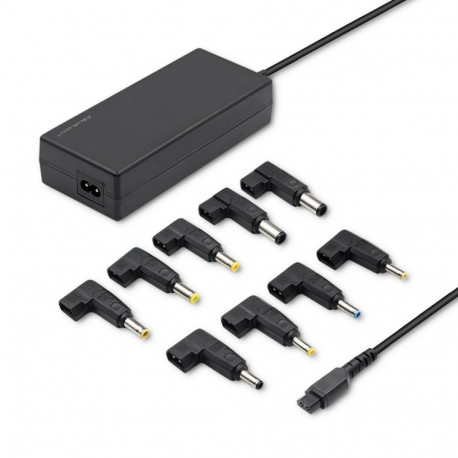 Universal 65W Laptop Power Adapter with 8 Interchangeable Tips (Automatic Voltage Selection)