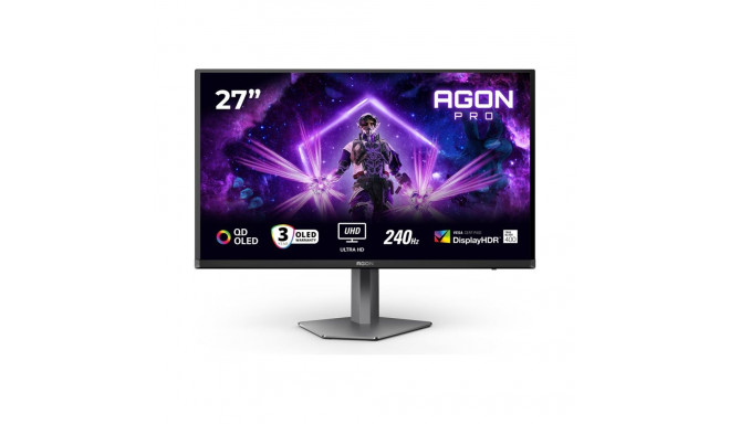 AOC AG276UZD 27" QD-OLED UHD 16:9 240 Hz 0,03 ms 3840 x 2160 pikslit 2 HDMI-pordiga must monitor