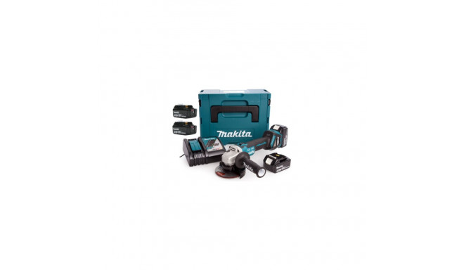 MAKITA ANGLE GRINDER 18V ​​125mm DGA513RT3J SPEED CONTROL BLDC 3x5.0Ah + DISC 125mm...