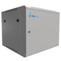 Extralink EX.13025-9U 600x600 ASP hall seinapealne rack-kapp, täisplekist uks
