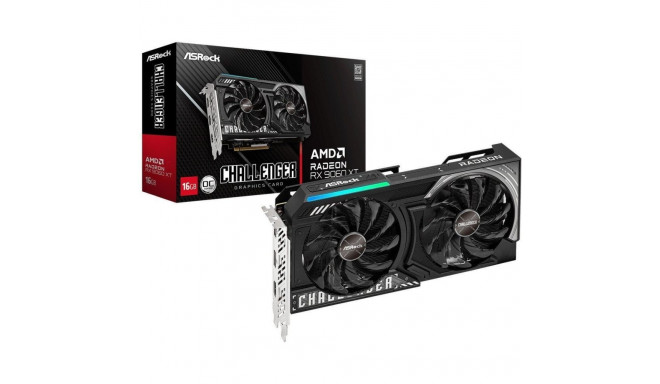 ASRock Radeon RX 9060 XT Challenger OC 16GB GDDR6 graafikakaart (RX9060XT CL 16GO)