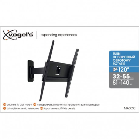 Vogels | Wall mount | MA3030-A1 | Full motion | 32-65 " | Maximum weight (capacity) 25 kg | Black