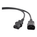 Cablexpert | PC-189 | Must C14 pistikupesa | C14 pistikupesa