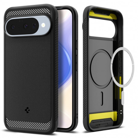 Kaitseümbris Rugged Armor (MagFit), Google Pixel 10 Pro / Pixel 10, must, Qi2/MagSafe ühilduv, Spige