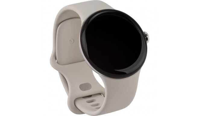Google Pixel Watch 3 WiFi nutikell, 45 mm, portselan / poleeritud hõbe