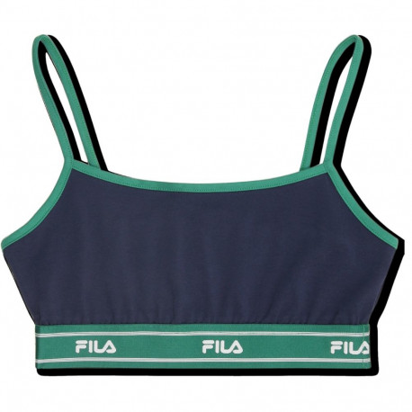 Stanik sportowy Fila Candelo granatowo-zielony FAW1203 50004 L