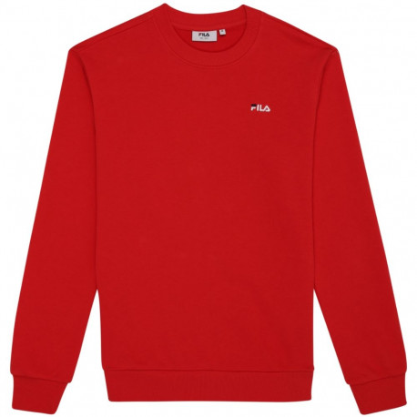 Fila meeste pusa Leverano Regular Crew Sweat FAM0876 30002 S, punane