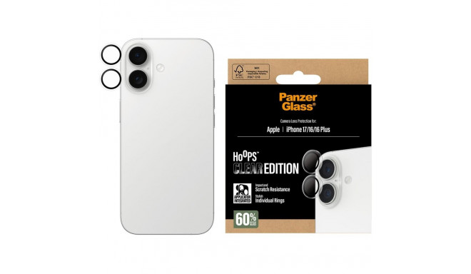 Kaamera kaitseklaas PanzerGlass iPhone 17/16/16 Plus Hoops läbipaistev